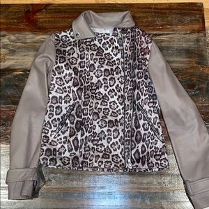 TOBI suede and leather jacket